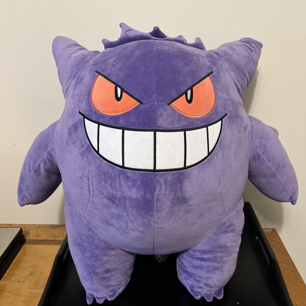 Jazwares Pokemon Gengar 24" Plush Purple Soft NWT